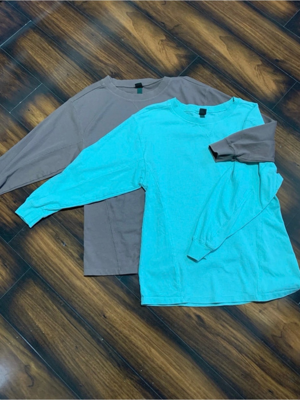 Bundle Wild Fable women's small mint & brown dolman thermal knit long sleeve top